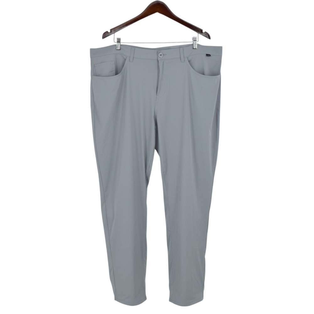 TravisMathew‎ Mens 42 Gray Trevino Open to Close Performance 5-Pocket Golf Pants